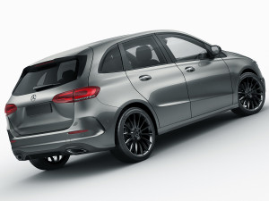 mercedes b-class 2019 amg line Modello 3D