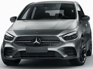 mercedes b-class 2019 amg line Modello 3D