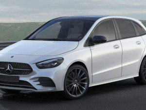 mercedes b-class 2019 amg line Modello 3D