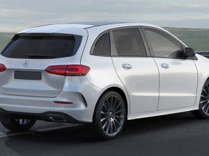 mercedes b-class 2019 amg line Modello 3D