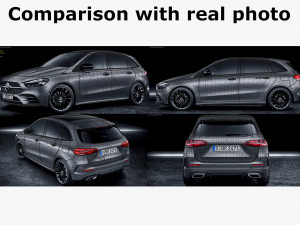 mercedes b-class 2019 amg line Modello 3D