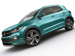 vw t-cross 2019 3D Model