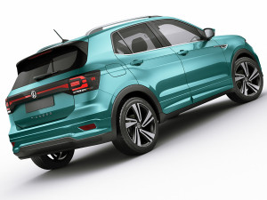 vw t-cross 2019 3D Model