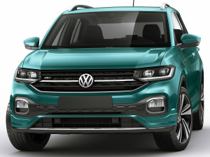 vw t-cross 2019 3D Model