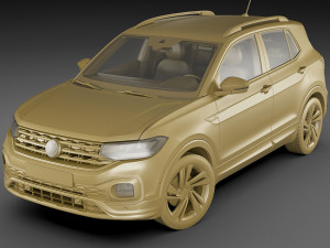 vw t-cross 2019 3D Model