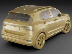 vw t-cross 2019 3D Model