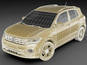 vw t-cross 2019 3D Model