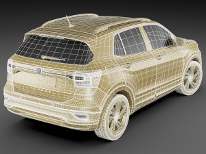 vw t-cross 2019 3D Model
