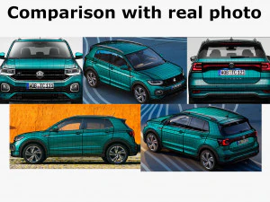 vw t-cross 2019 3D Model