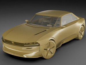 peugeot e-legend concept 3D मॉडल