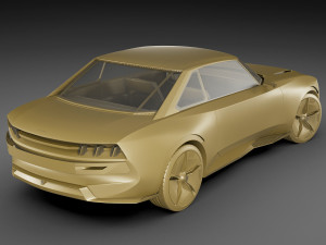 peugeot e-legend concept 3D मॉडल