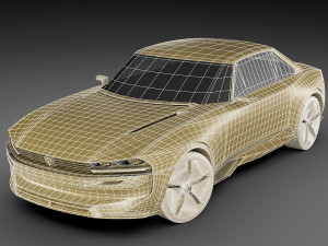 peugeot e-legend concept 3D मॉडल