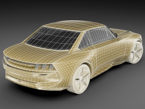 peugeot e-legend concept 3D मॉडल
