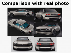 peugeot e-legend concept 3D मॉडल