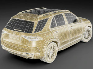 mercedes gle 2020 amg line 3D Model