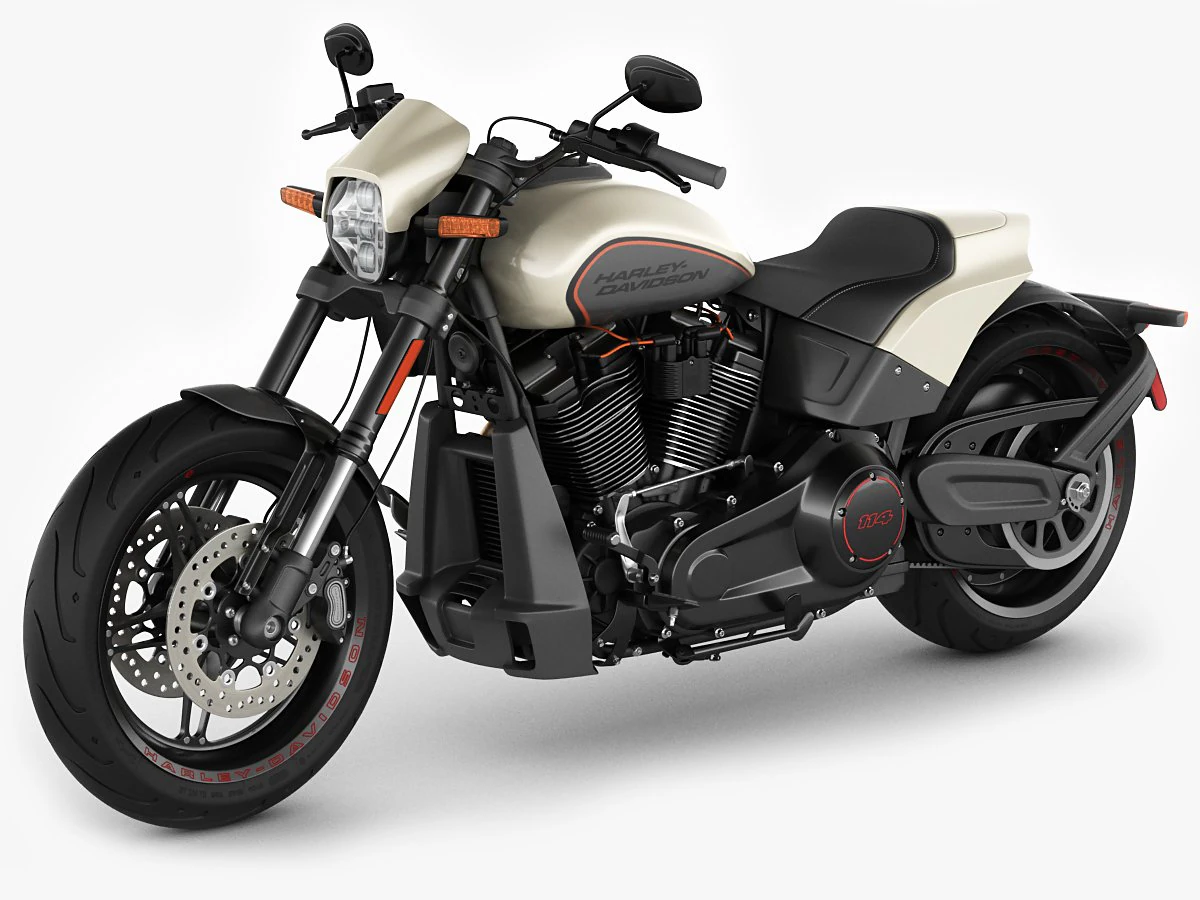 harley-davidson fxdr 114 2019 3D Model .c4d .max .obj .3ds .fbx .stl .blend