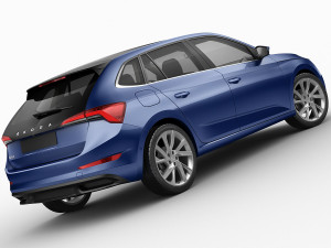 skoda scala 2019 3D Модель
