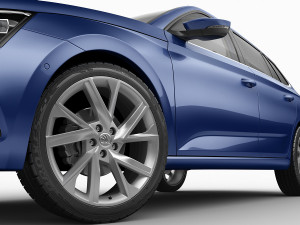 skoda scala 2019 3D Модель