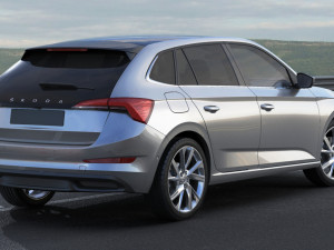 skoda scala 2019 3D Модель