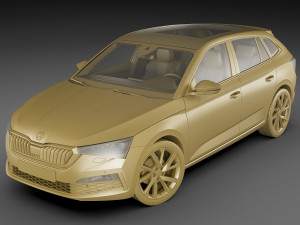 skoda scala 2019 3D Модель