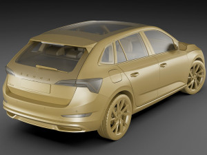 skoda scala 2019 3D Модель