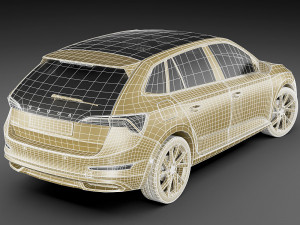 skoda scala 2019 3D Модель