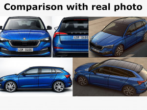 skoda scala 2019 3D Модель