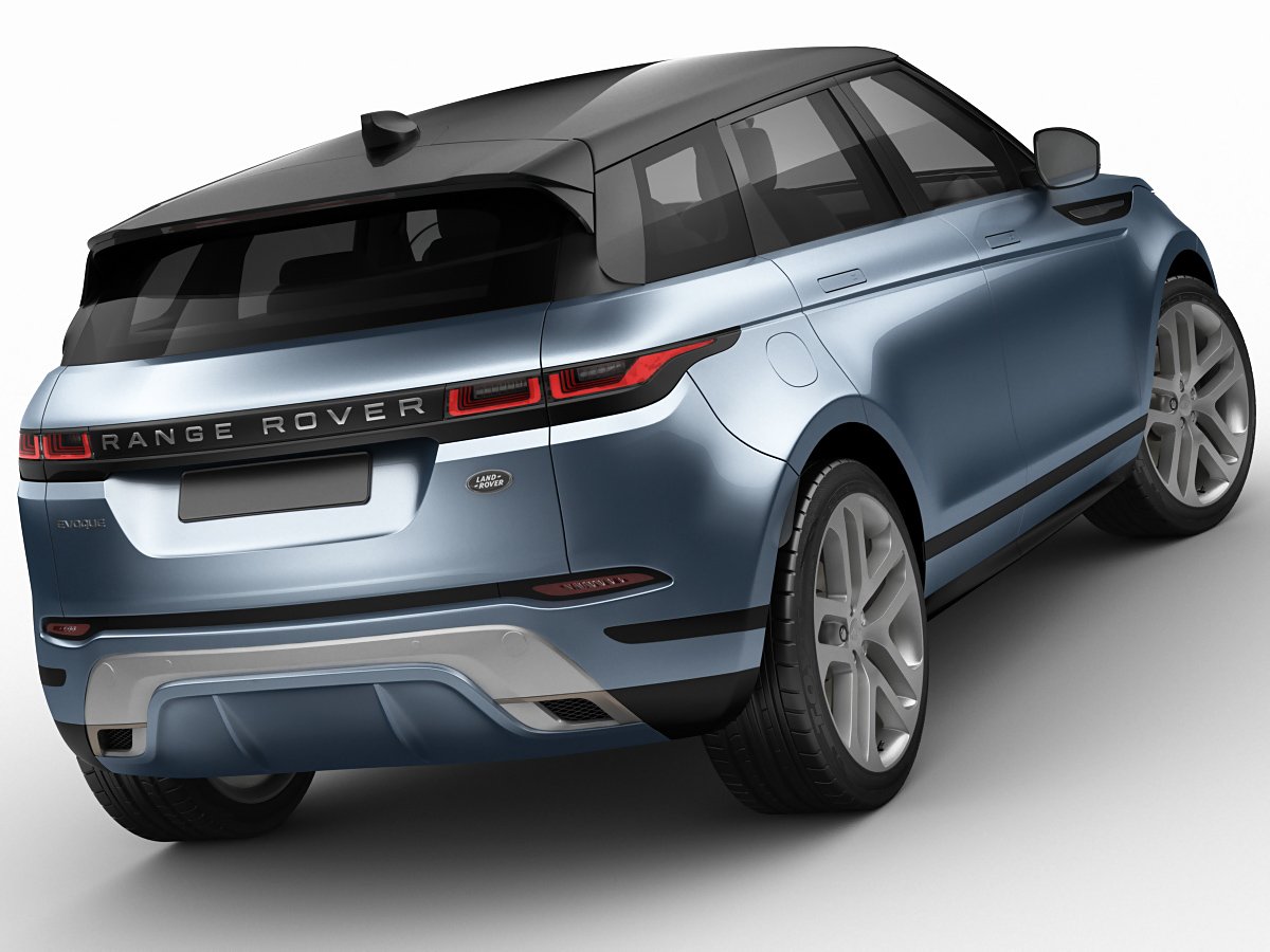 3d модель 2020. Габариты Evoque 2020.