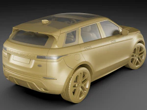 land rover range rover evoque 2020 3D Model