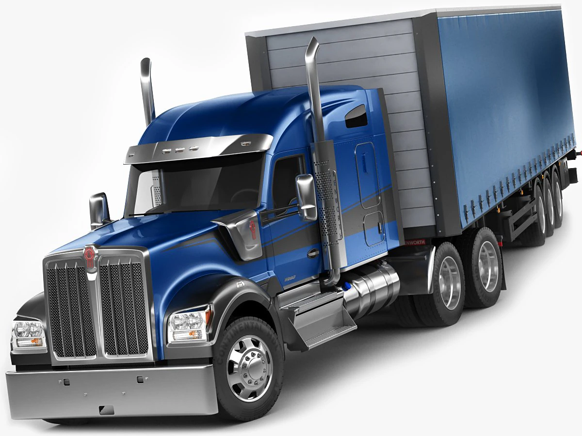 kenworth w990 3D Model .c4d .max .obj .3ds .fbx .stl .blend