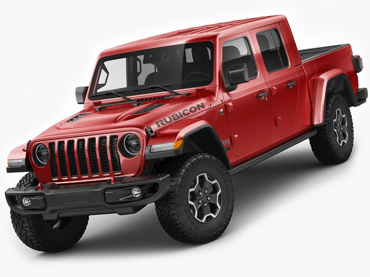 Jeep gladiator 2020 3D Model .c4d .max .obj .3ds .fbx .stl .blend 