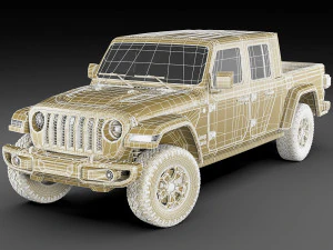 Jeep gladiator 2020 3D Model