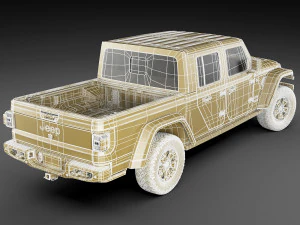 Jeep gladiator 2020 3D Model
