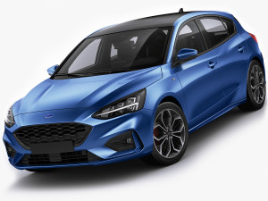 focus hatchback st-line 2019 3D Model