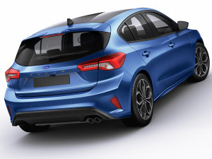 focus hatchback st-line 2019 3D Model