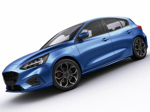 focus hatchback st-line 2019 3D Model