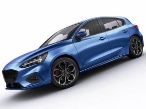focus hatchback st-line 2019 3D Model