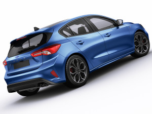 focus hatchback st-line 2019 3D Model