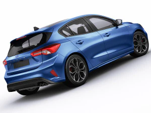 focus hatchback st-line 2019 3D Model