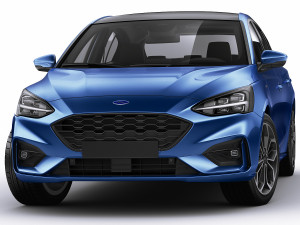 focus hatchback st-line 2019 3D Model
