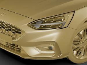 focus hatchback st-line 2019 3D Model