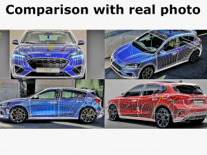 focus hatchback st-line 2019 3D Model