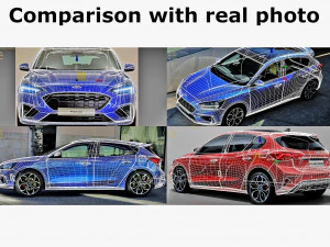 focus hatchback st-line 2019 3D Model