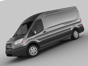 transit 2014 maxi van 3D 模型