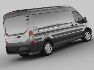 transit 2014 maxi van 3D 模型