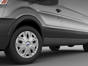 transit 2014 maxi van 3D 模型