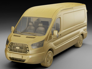 transit 2014 maxi van 3D 模型
