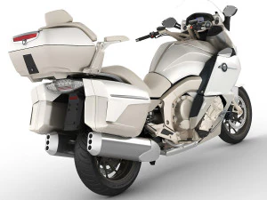 generic touristic motorcycle 3D Model