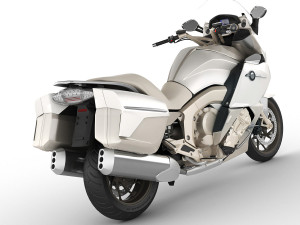 generic touristic motorcycle Model 3D