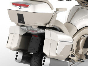 generic touristic motorcycle Model 3D